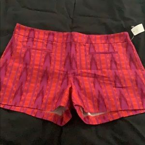 Gap Printed Canvas Pink and Orange Print Short NWT